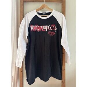 Vintage Beatles LOVE Cirque Du Soleil Revolution Baseball Shirt XL Raglan Vegas